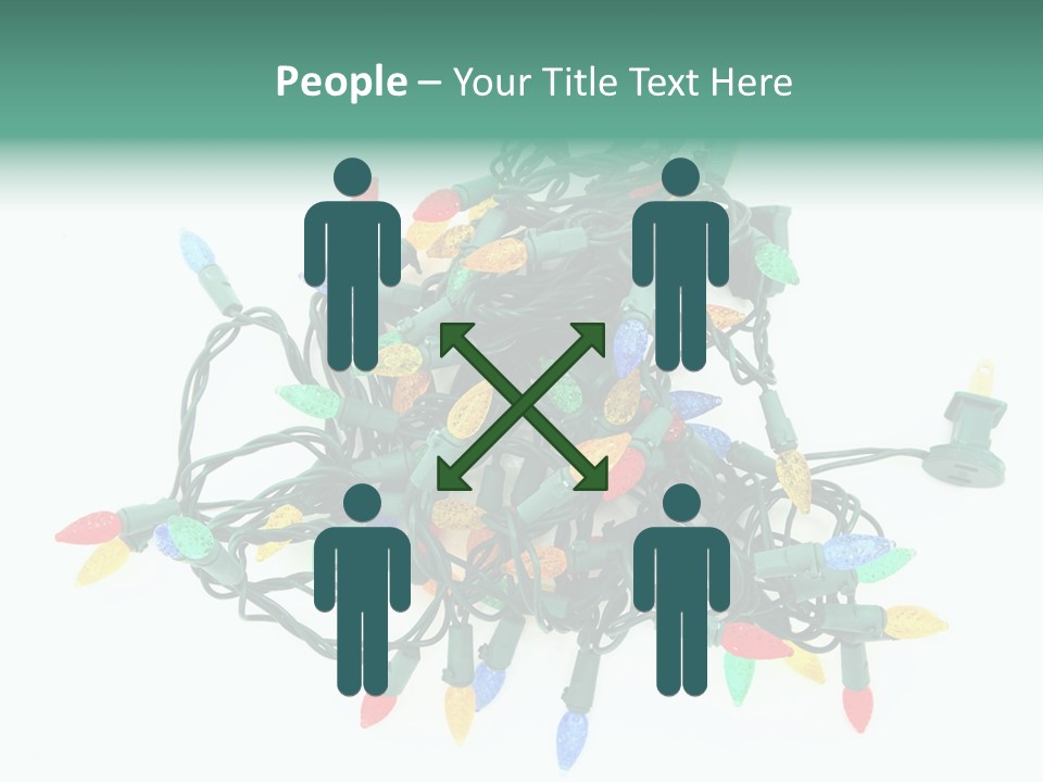 Festive Blue Glow PowerPoint Template