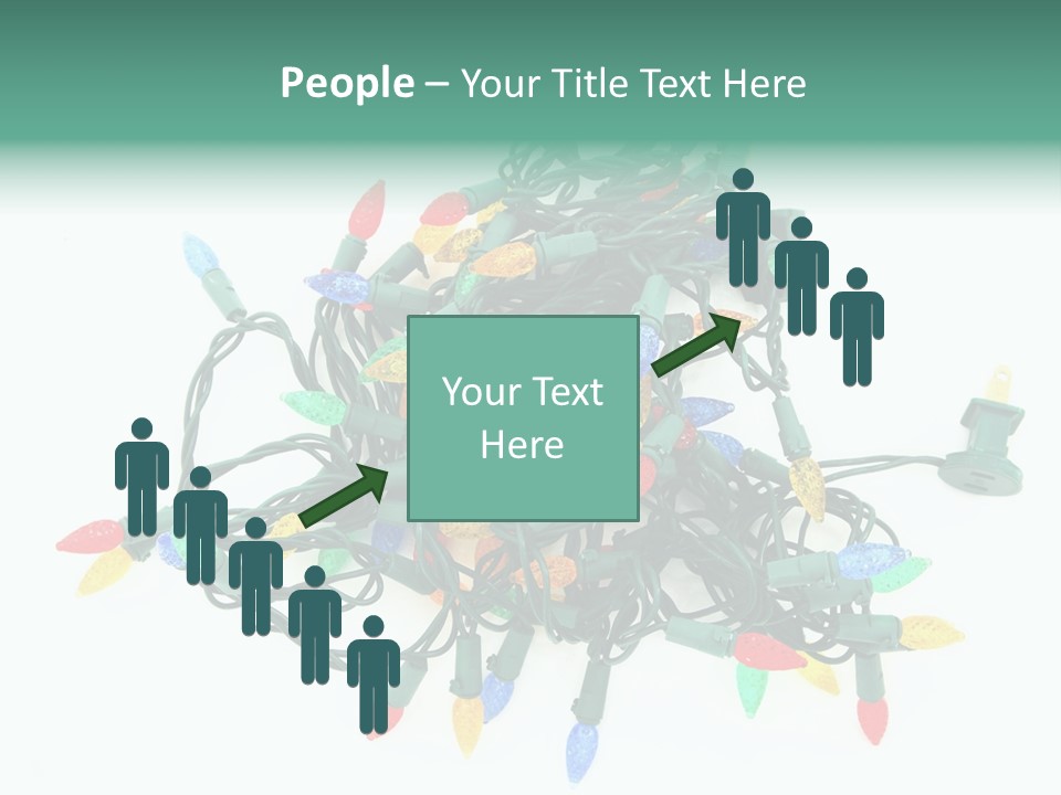 Festive Blue Glow PowerPoint Template