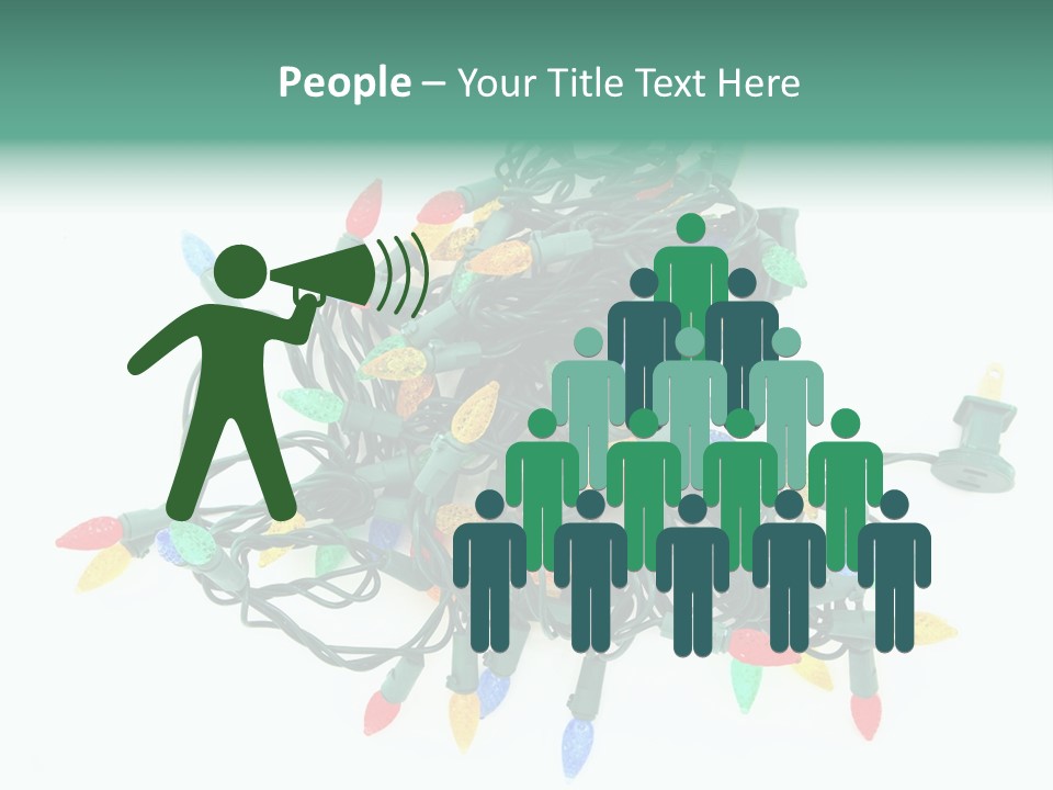 Festive Blue Glow PowerPoint Template