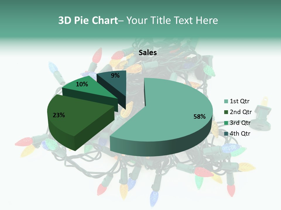 Festive Blue Glow PowerPoint Template