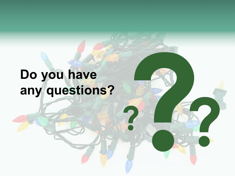 Festive Blue Glow PowerPoint Template