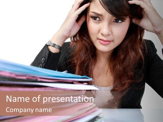 Expression Files Depressed PowerPoint Template