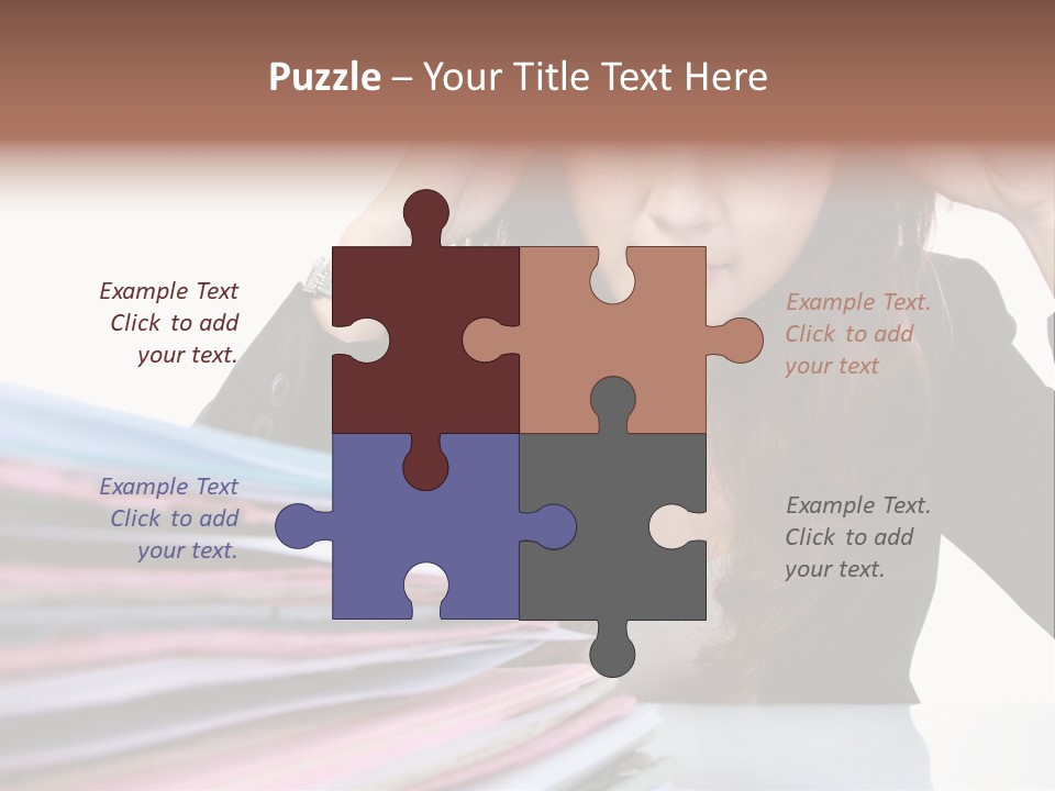 Expression Files Depressed PowerPoint Template