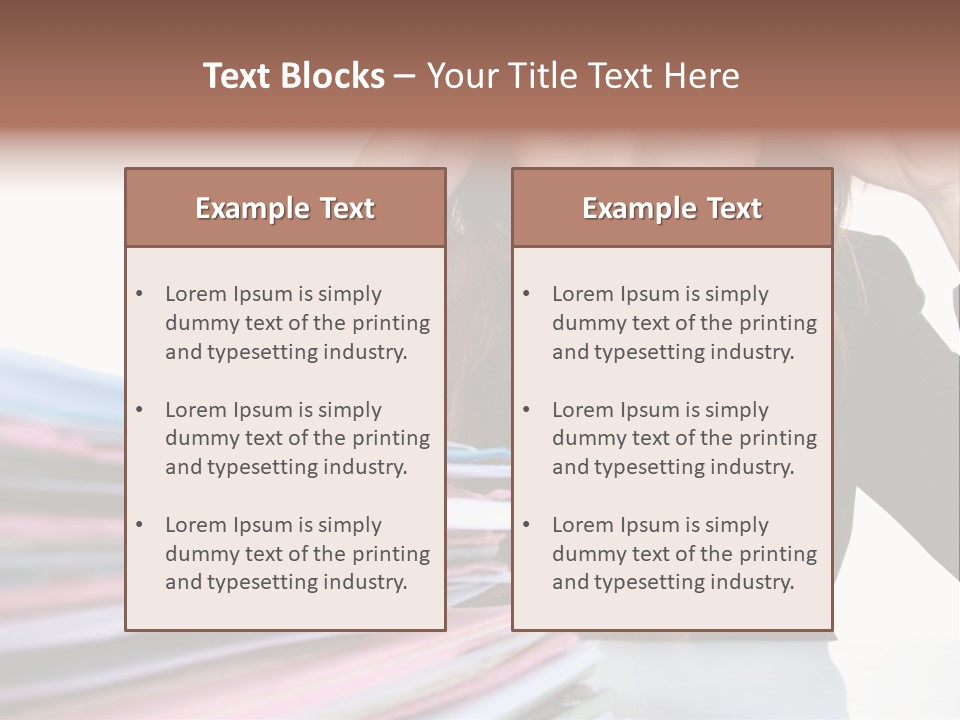 Expression Files Depressed PowerPoint Template