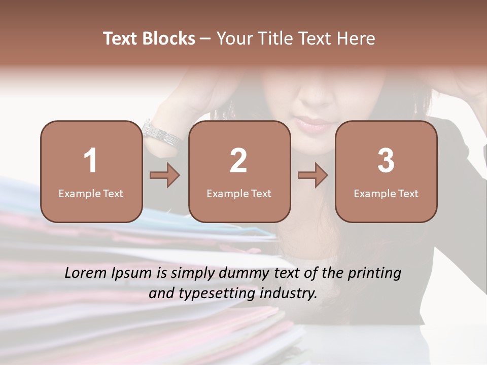 Expression Files Depressed PowerPoint Template