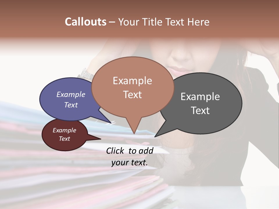 Expression Files Depressed PowerPoint Template