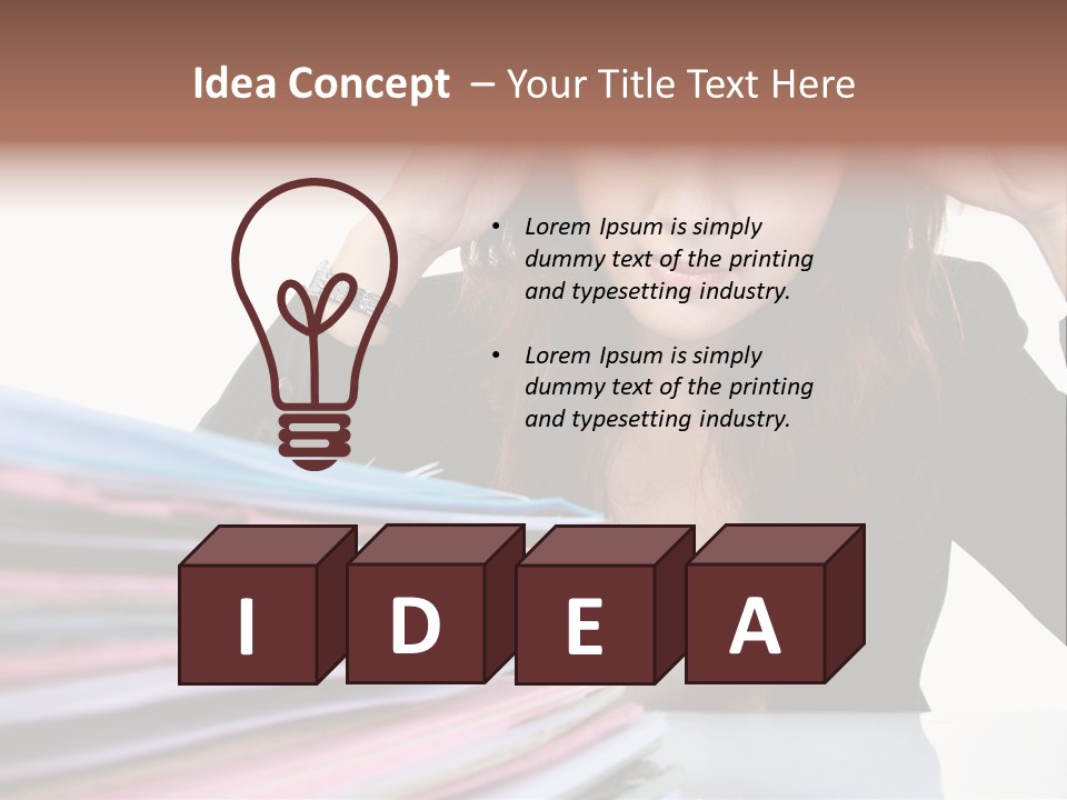 Expression Files Depressed PowerPoint Template