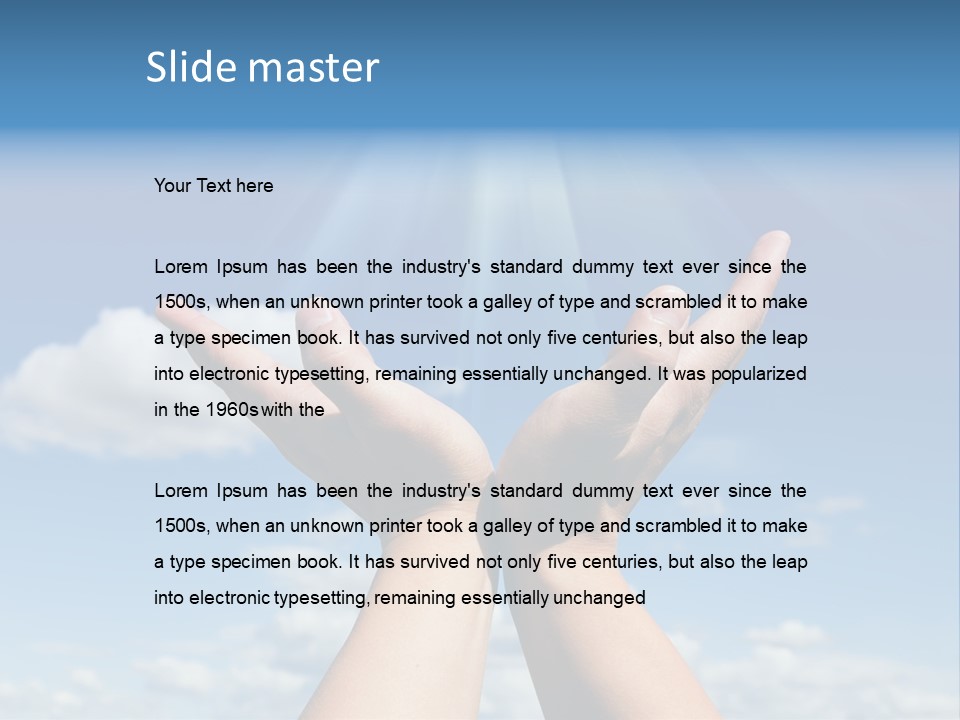 Glowing Male People PowerPoint Template