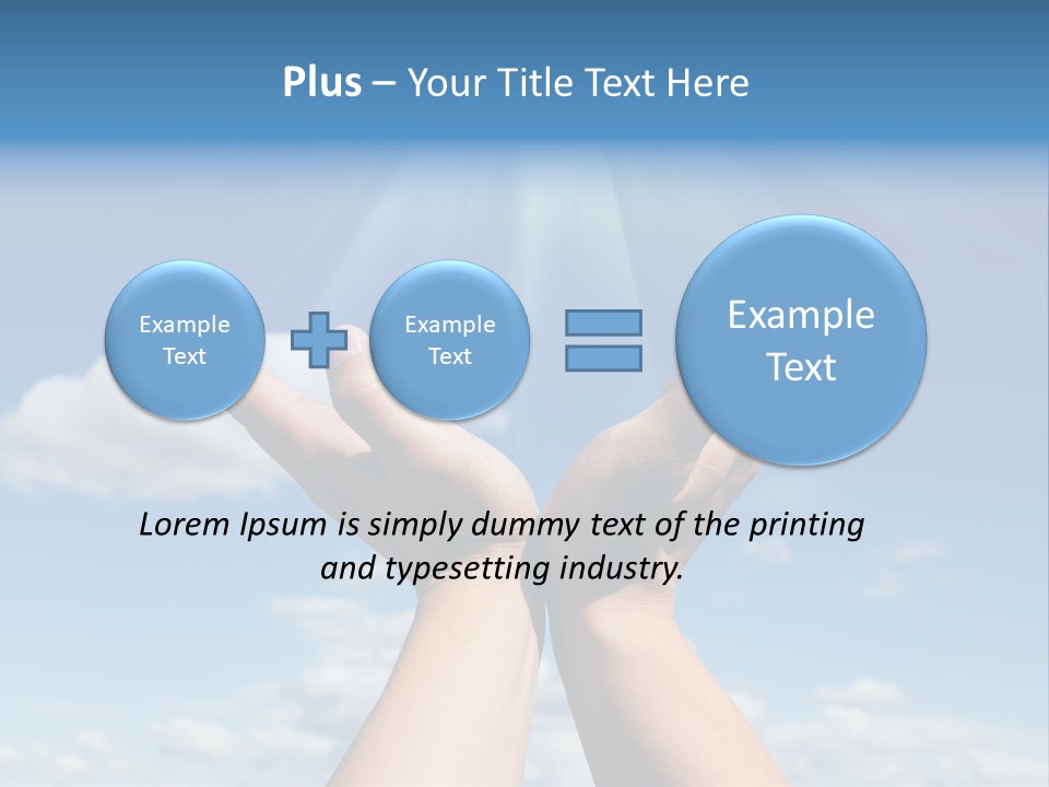 Glowing Male People PowerPoint Template