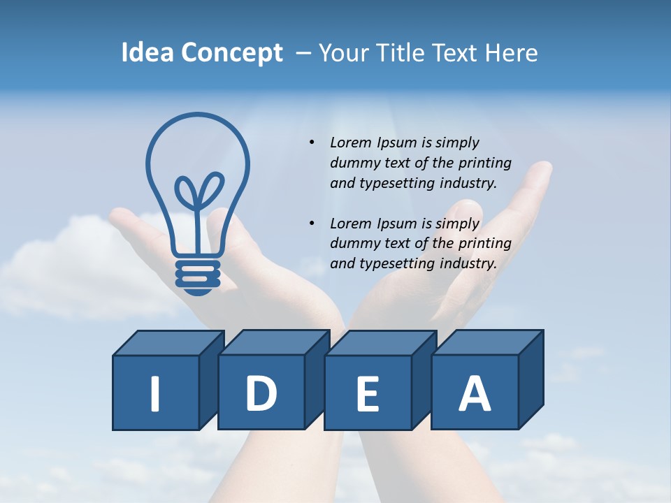 Glowing Male People PowerPoint Template