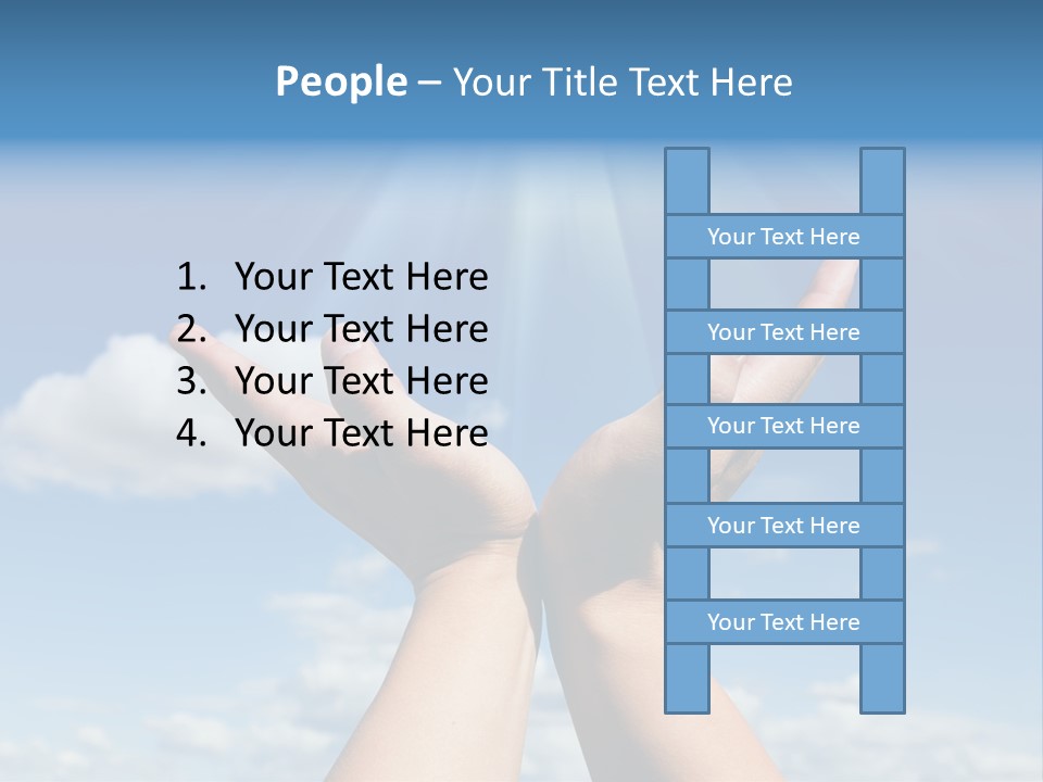 Glowing Male People PowerPoint Template