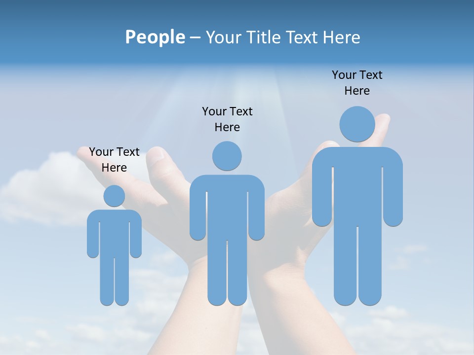 Glowing Male People PowerPoint Template