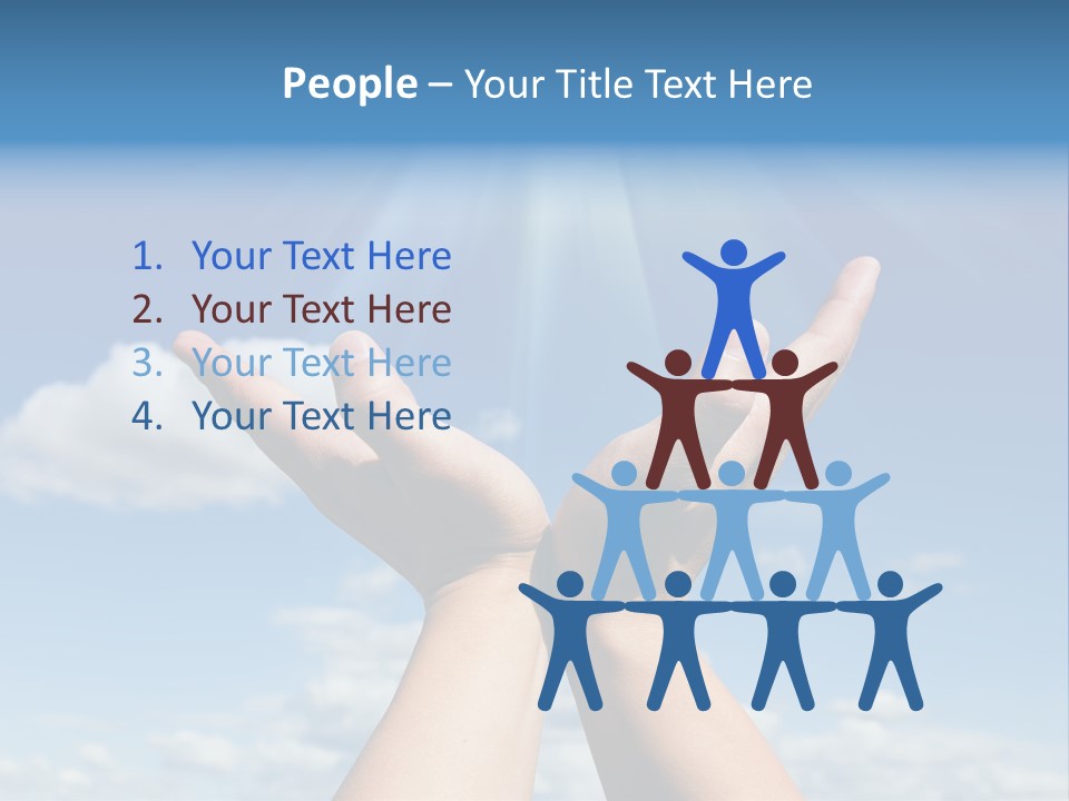 Glowing Male People PowerPoint Template