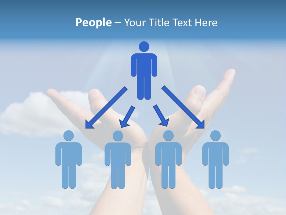 Glowing Male People PowerPoint Template