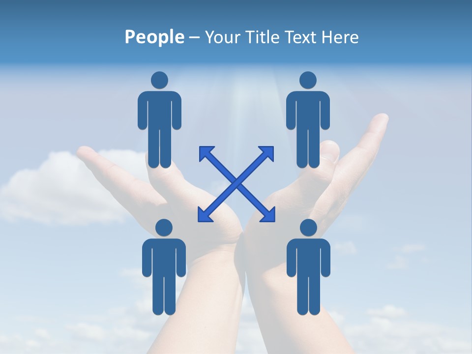 Glowing Male People PowerPoint Template