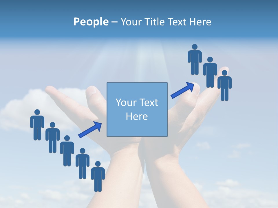 Glowing Male People PowerPoint Template