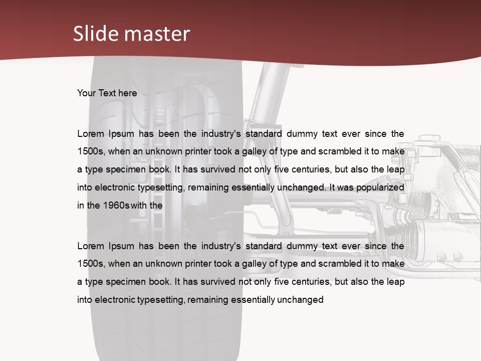 Engine Effect Suspension PowerPoint Template