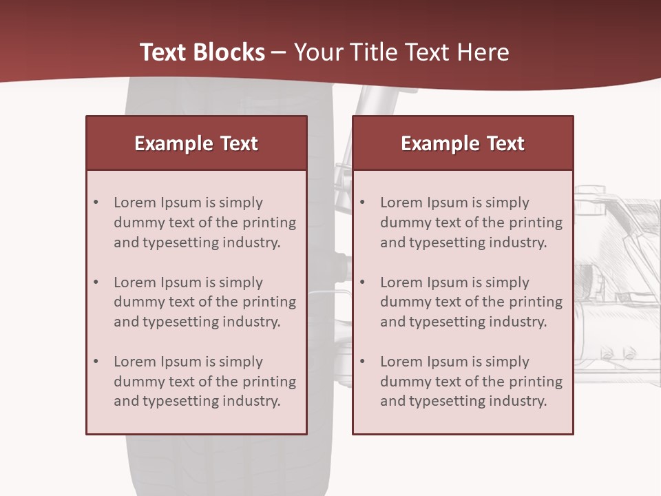 Engine Effect Suspension PowerPoint Template