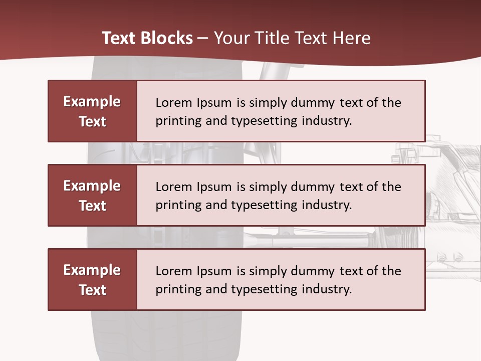 Engine Effect Suspension PowerPoint Template