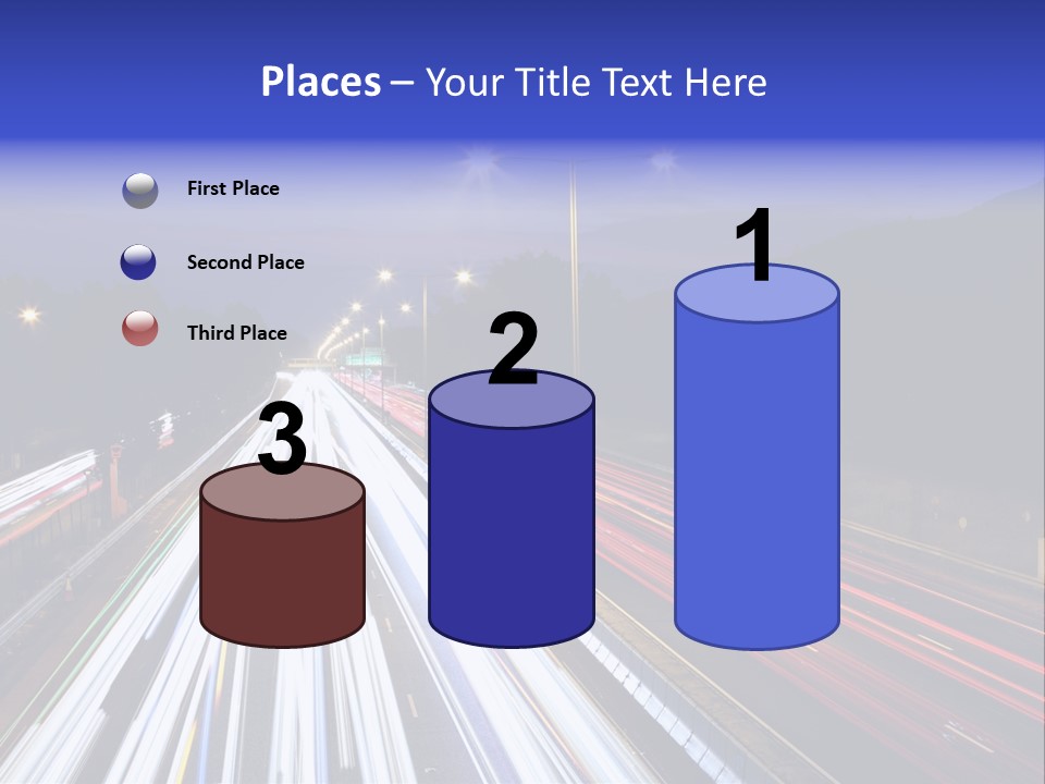 Auto Background Street PowerPoint Template