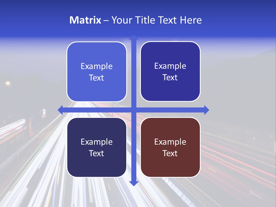 Auto Background Street PowerPoint Template