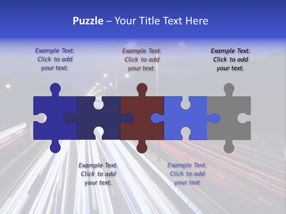 Auto Background Street PowerPoint Template