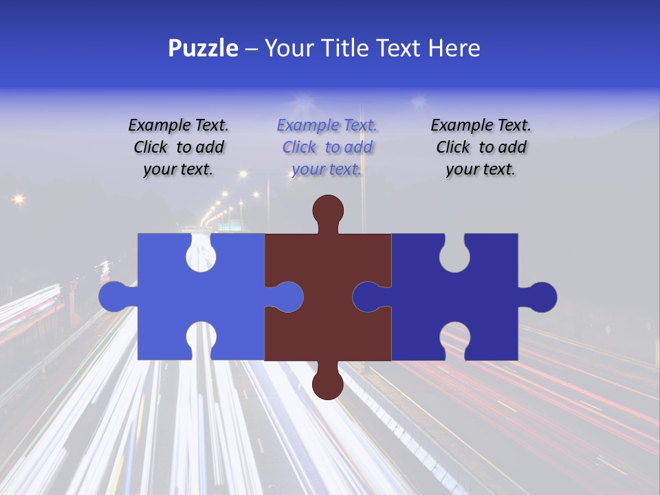 Auto Background Street PowerPoint Template