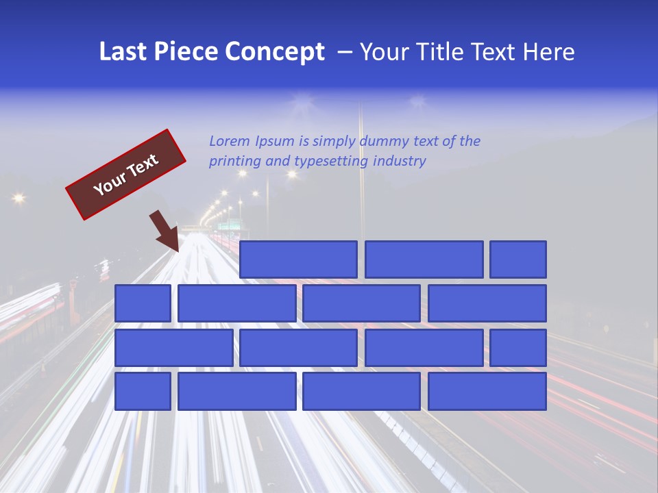 Auto Background Street PowerPoint Template