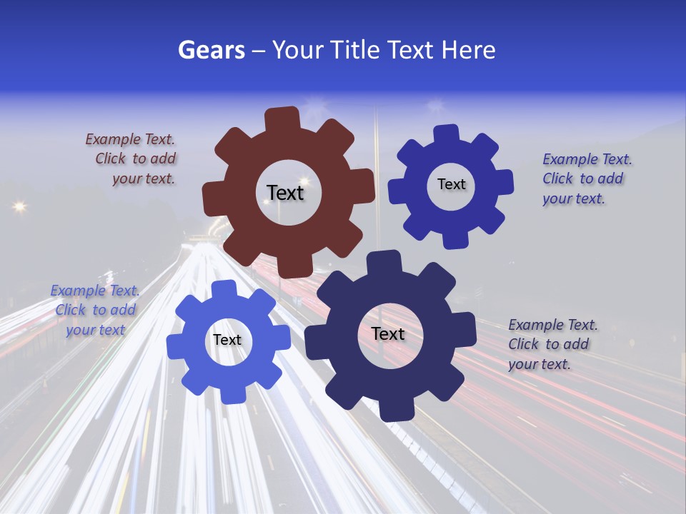 Auto Background Street PowerPoint Template