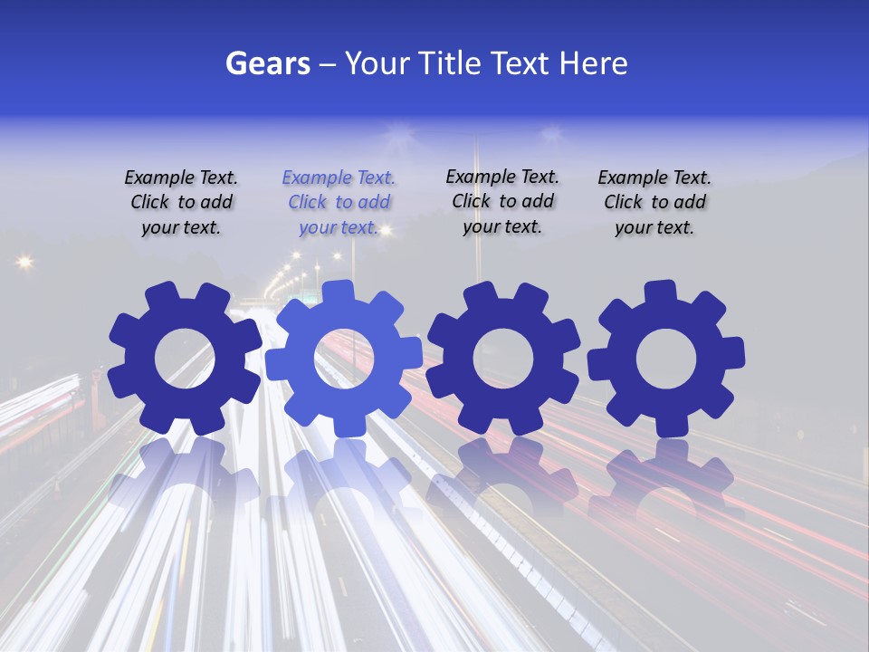 Auto Background Street PowerPoint Template