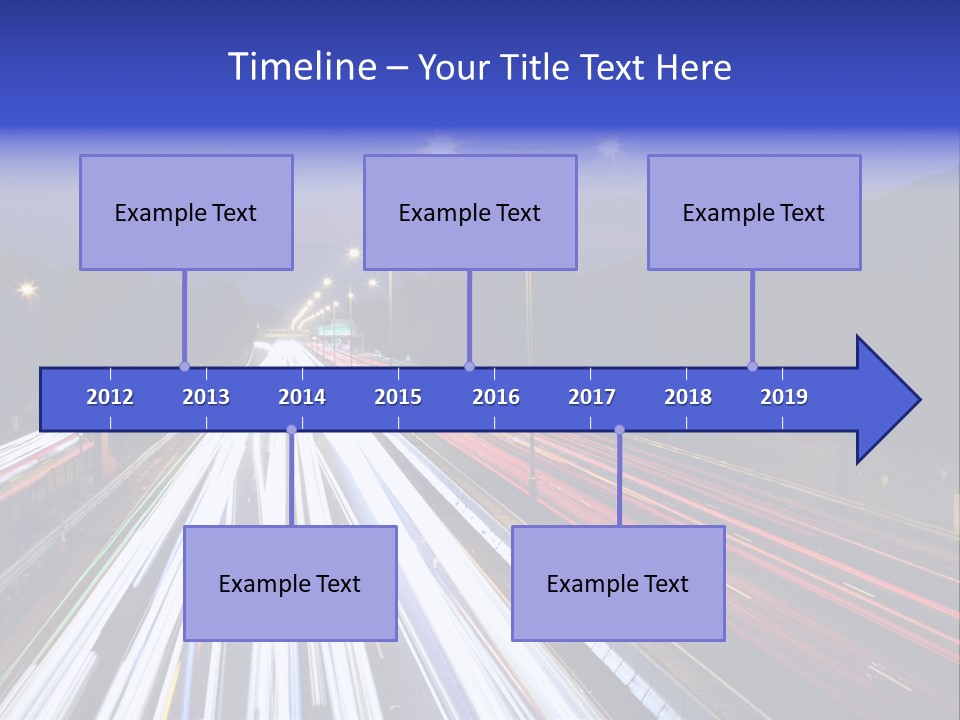 Auto Background Street PowerPoint Template
