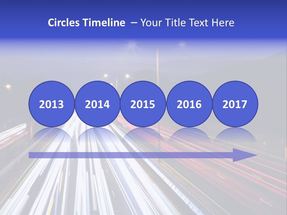 Auto Background Street PowerPoint Template