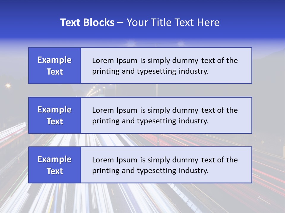 Auto Background Street PowerPoint Template