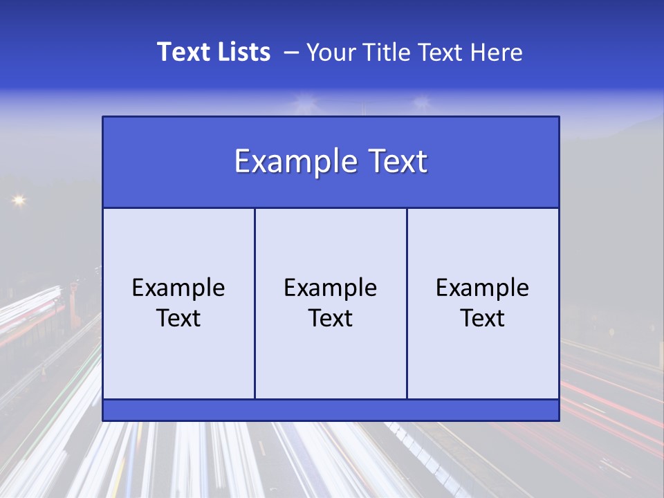 Auto Background Street PowerPoint Template