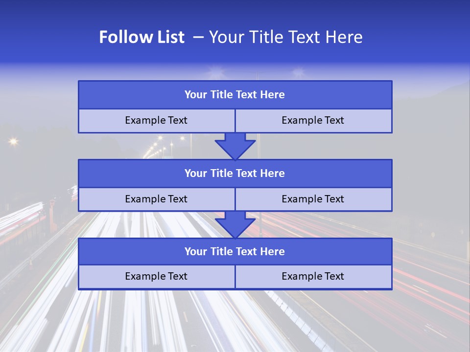Auto Background Street PowerPoint Template