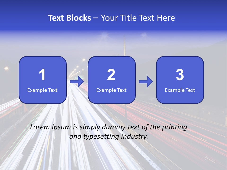 Auto Background Street PowerPoint Template