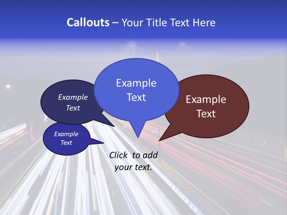 Auto Background Street PowerPoint Template