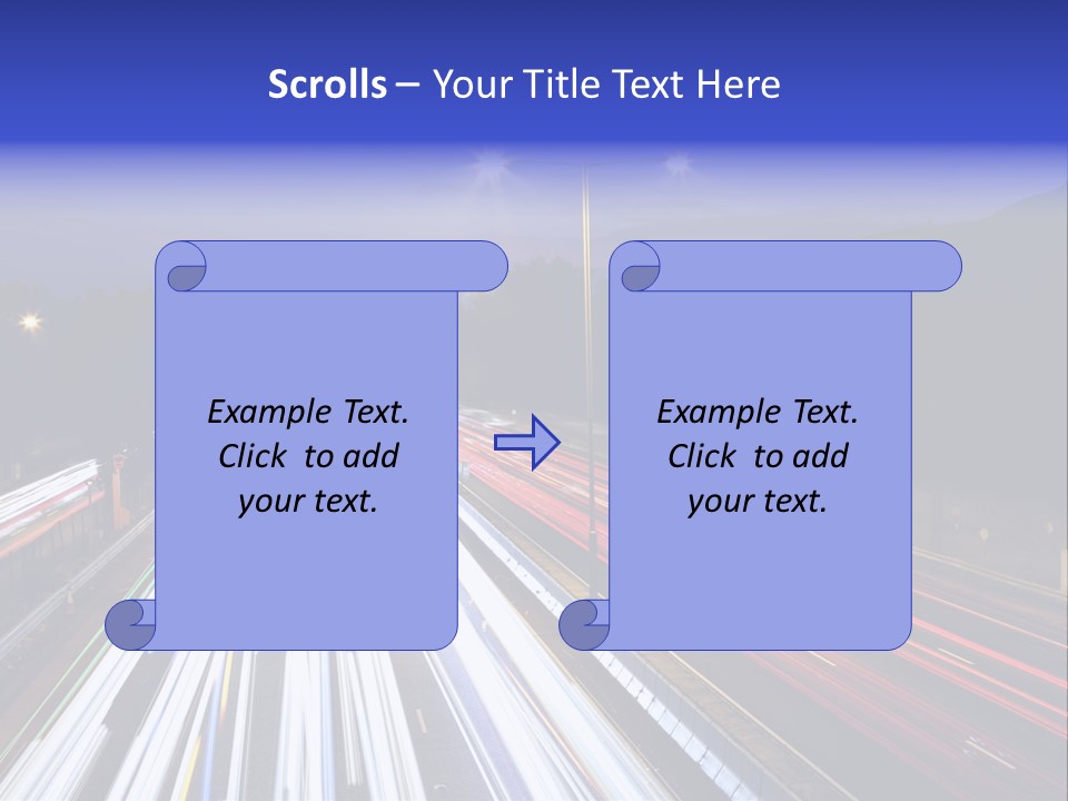 Auto Background Street PowerPoint Template