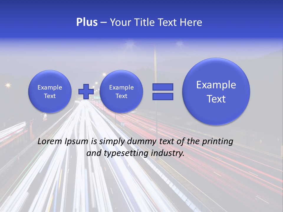 Auto Background Street PowerPoint Template