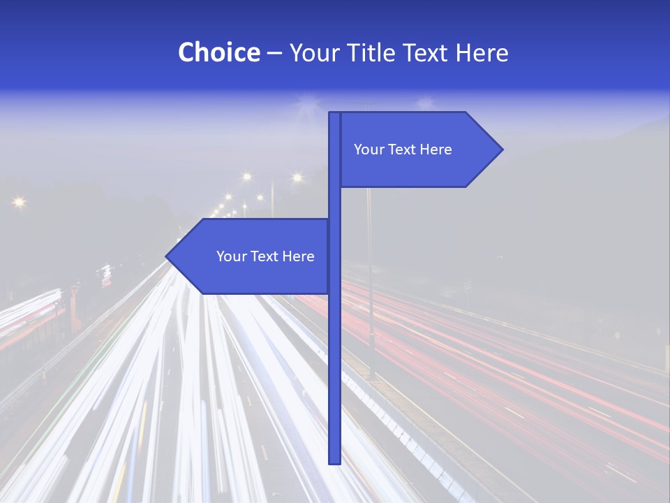 Auto Background Street PowerPoint Template