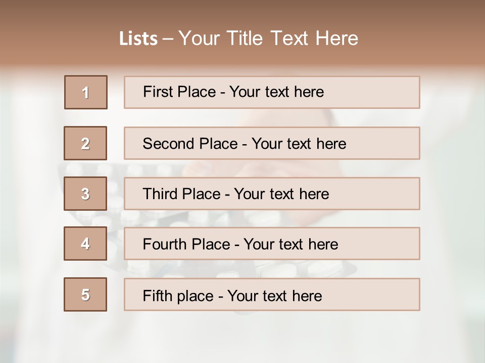 Narcotic Care Tablets PowerPoint Template