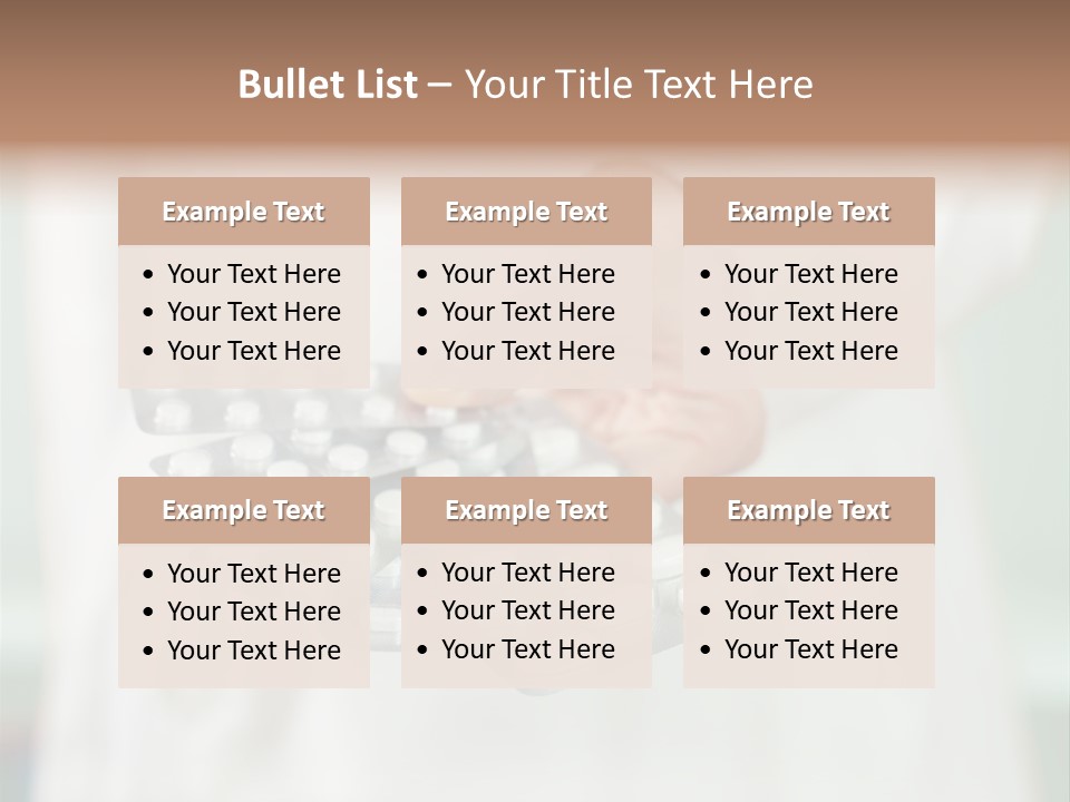 Narcotic Care Tablets PowerPoint Template