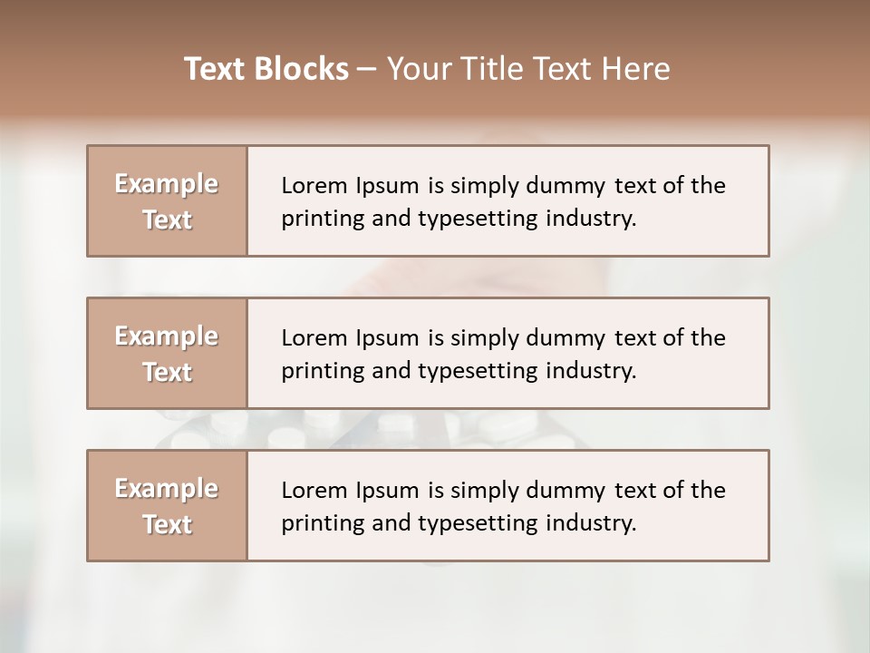 Narcotic Care Tablets PowerPoint Template