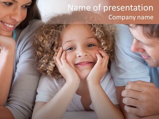 Playful Mixedrace Mother PowerPoint Template