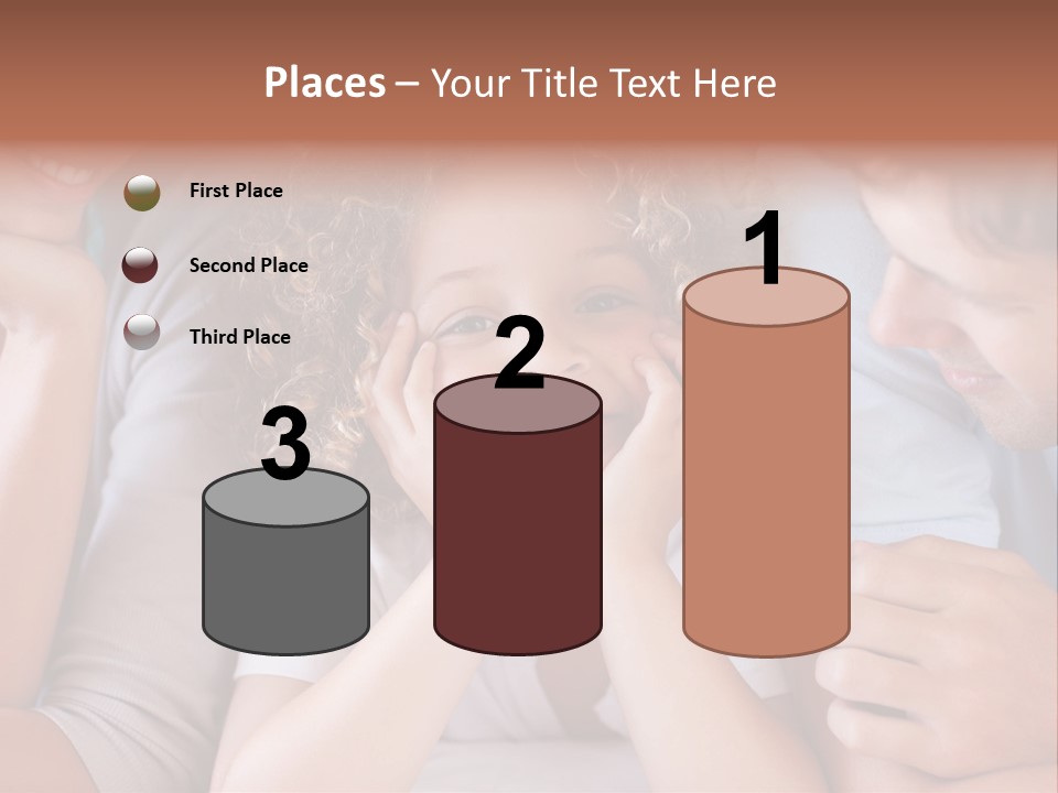 Playful Mixedrace Mother PowerPoint Template