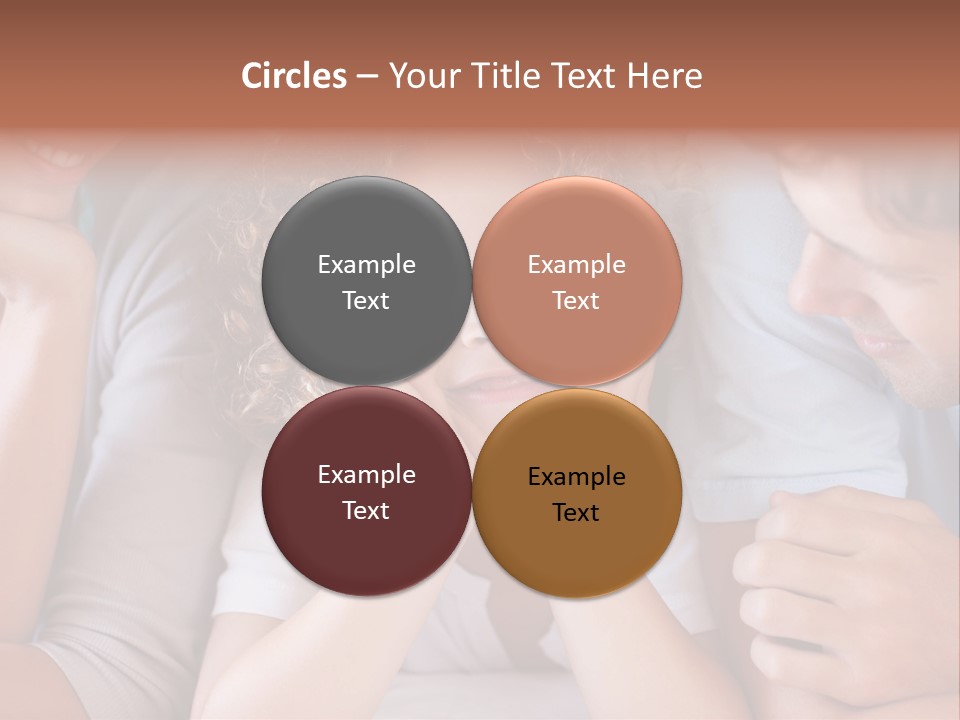 Playful Mixedrace Mother PowerPoint Template