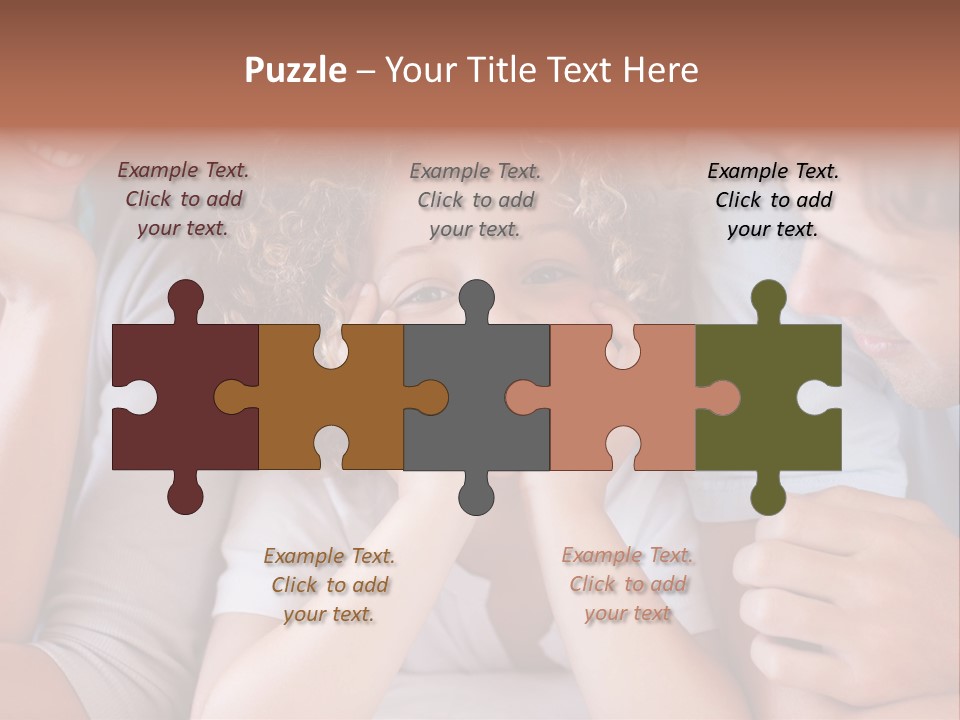 Playful Mixedrace Mother PowerPoint Template