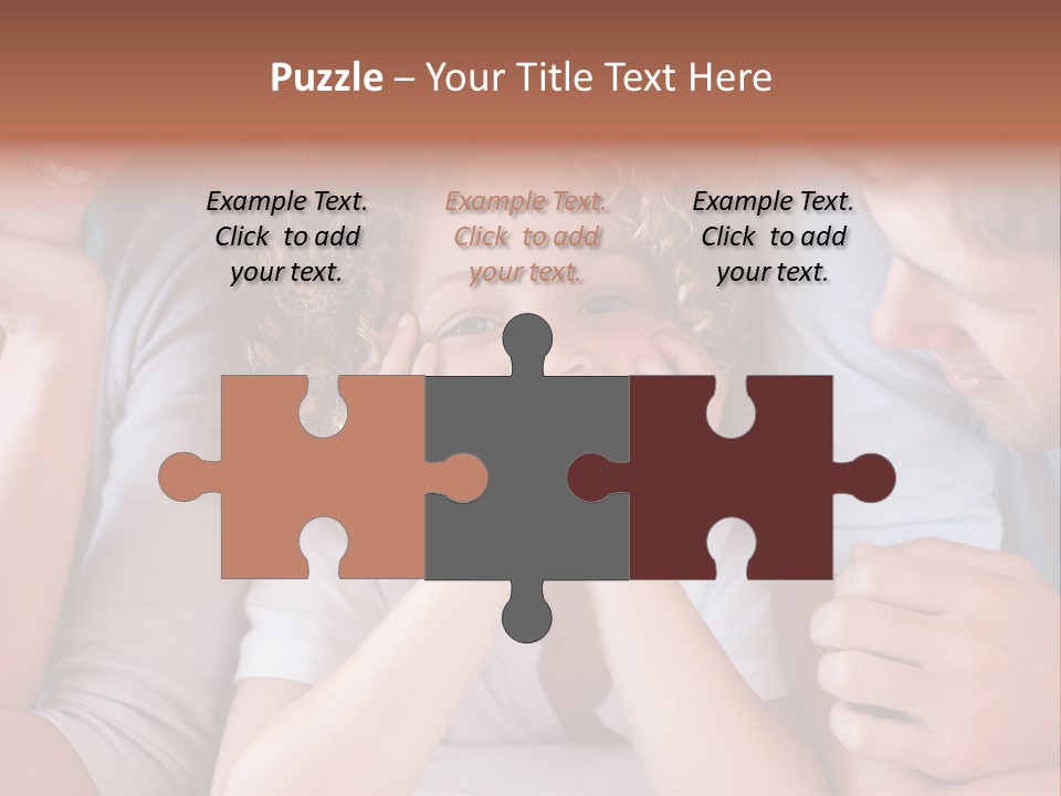 Playful Mixedrace Mother PowerPoint Template