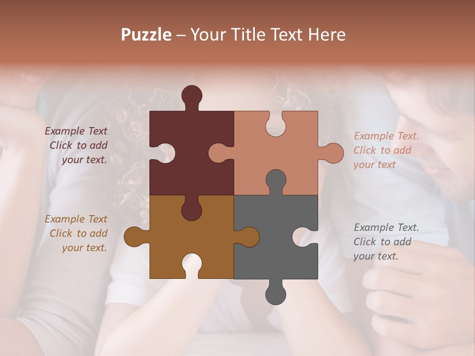 Playful Mixedrace Mother PowerPoint Template