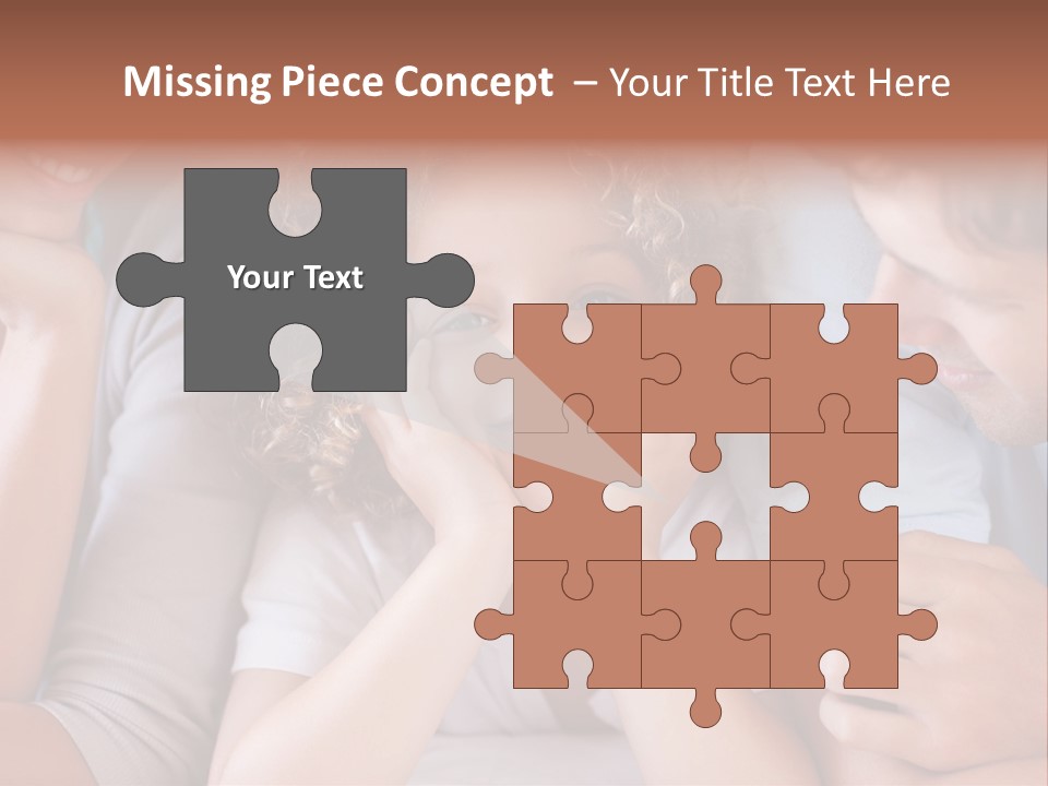 Playful Mixedrace Mother PowerPoint Template